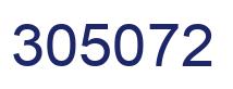 Number 305072 blue image