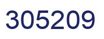 Number 305209 blue image