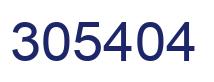 Number 305404 blue image