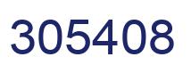 Number 305408 blue image