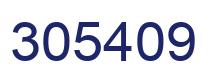 Number 305409 blue image