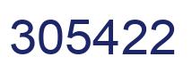 Number 305422 blue image