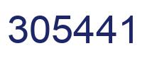 Number 305441 blue image