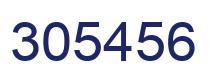 Number 305456 blue image
