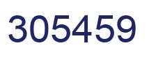 Number 305459 blue image