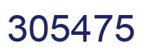 Number 305475 blue image