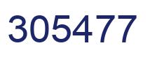 Number 305477 blue image