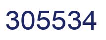 Number 305534 blue image
