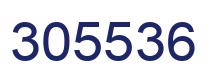 Number 305536 blue image
