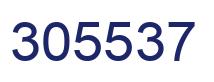 Number 305537 blue image