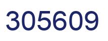 Number 305609 blue image