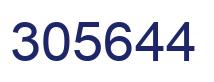 Number 305644 blue image