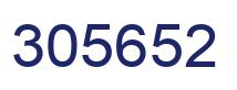 Number 305652 blue image
