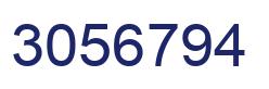 Number 3056794 blue image