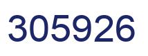 Number 305926 blue image