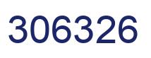 Number 306326 blue image