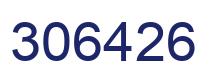 Number 306426 blue image