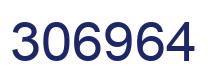 Number 306964 blue image