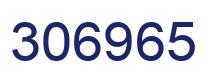 Number 306965 blue image