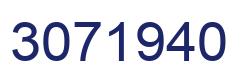 Number 3071940 blue image