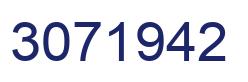 Number 3071942 blue image