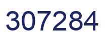 Number 307284 blue image