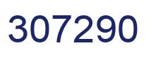 Number 307290 blue image