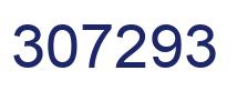 Number 307293 blue image