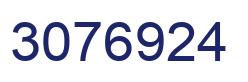 Number 3076924 blue image