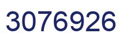 Number 3076926 blue image