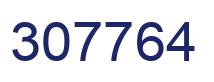 Number 307764 blue image
