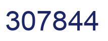 Number 307844 blue image