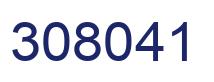 Number 308041 blue image