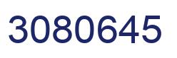 Number 3080645 blue image