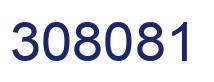 Number 308081 blue image