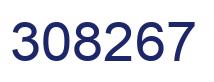 Number 308267 blue image
