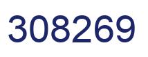 Number 308269 blue image