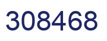 Number 308468 blue image