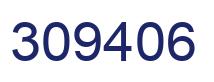 Number 309406 blue image