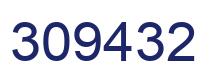 Number 309432 blue image
