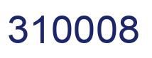 Number 310008 blue image