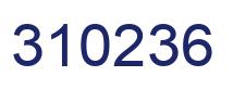 Number 310236 blue image