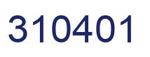 Number 310401 blue image