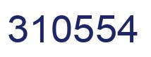 Number 310554 blue image