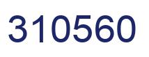 Number 310560 blue image