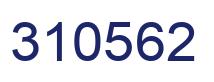 Number 310562 blue image