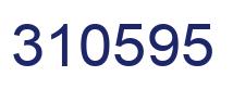 Number 310595 blue image
