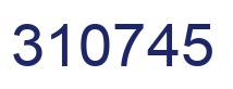 Number 310745 blue image