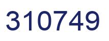 Number 310749 blue image
