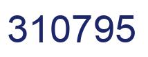 Number 310795 blue image